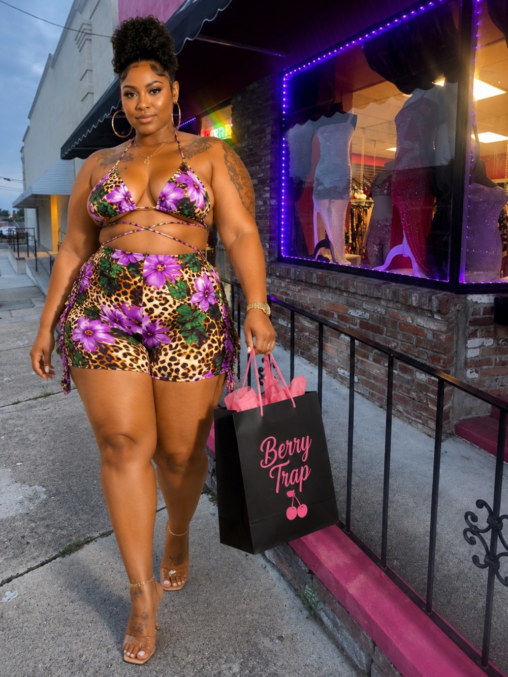 Plus Size Swim Short Set - Picture 2 of 2